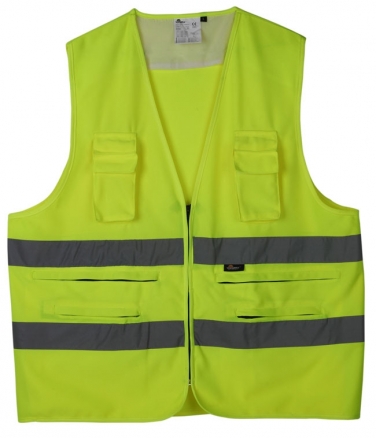 Kamizelka ostrzegawcza z kieszeniami