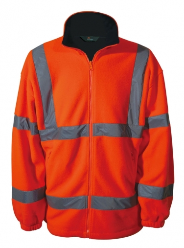 Kurtka polarowa ostrzegawcza