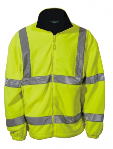 Kurtka polarowa ostrzegawcza