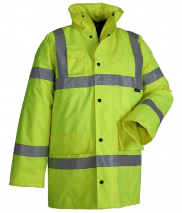 Kurtka ostrzegawcza z grubą podszewką