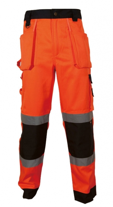 Spodnie robocze orzegawcze dwukolorowe