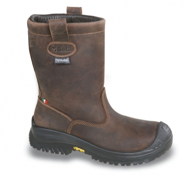 Buty robocze wysokie z nubuku 7330NV