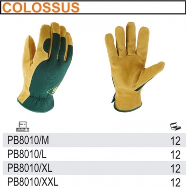 Rękawice do prac ogrodniczych, ze skóry naturalnej PB8010