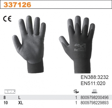 Rękawice robocze dwuwarstwowe z pianką kompozytową NINJA ICE