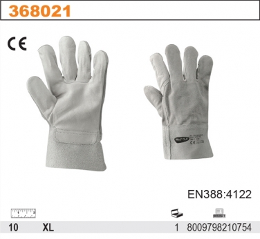 Rękawice robocze  z dwoiny i delikatnej skóry licowej 204TOP