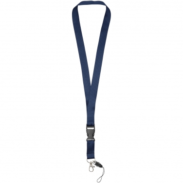 Smycz Sagan z odczepianą klamrą, uchwyt do telefonu