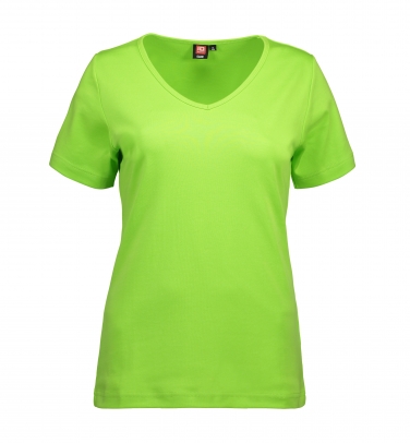 T-shirt Interlock | V-neck - Damski