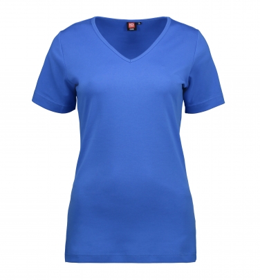 T-shirt Interlock | V-neck - Damski