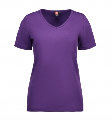 T-shirt Interlock | V-neck - Damski