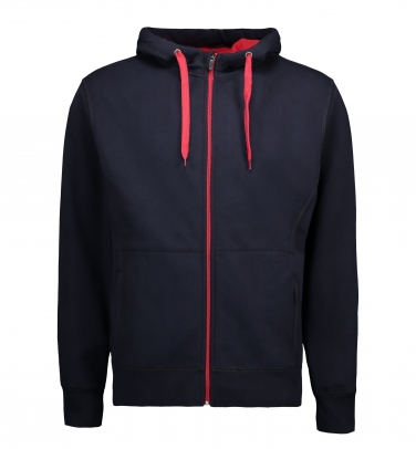 Męska rozpinana bluza z kapturem