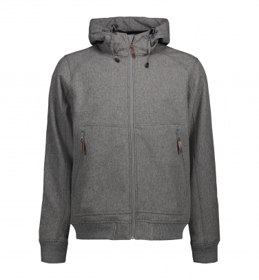 Kurtka softshellowa z kapturem - Męska