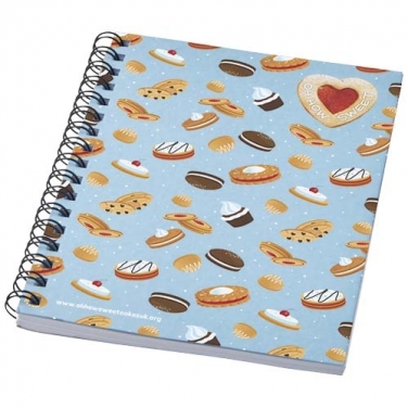 Desk-Mate® kolorowy kołonotatnik A6 z materiałów z recyklingu